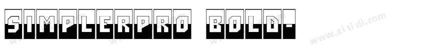 SimplerPro Bold字体转换